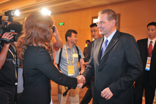Avec Jacques Roggue, Président du CIO