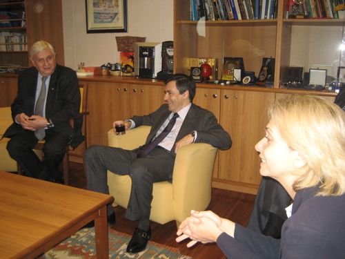 François Fillon et Valérie Pécresse avec la délégation UMP du Japon.