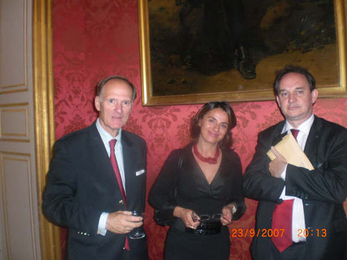 Avec M. Seingry, Conseiller de Belgique et Laurence Azzena Conseiller de Grande Bretagne.