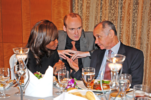 Jacqueline, Patrick et Jacques, une partie du bureau